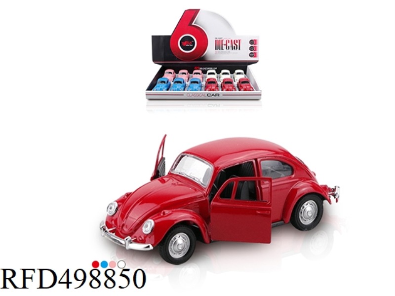 1:32 BEETLE ALLOY TWO DOOR BOOMERANG (12 / BOX)