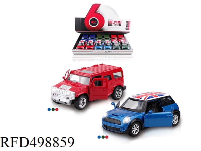 1:32(MINI/HAMMA) ALLOY TWO-DOOR BOOMERANG (12 / BOX)