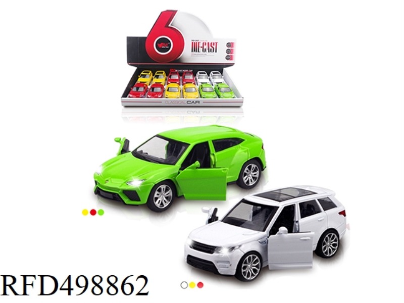 1:32(RAMBO/LAND ROVER) ALLOY TWO DOOR JAI AI CAR (12 / BOX)