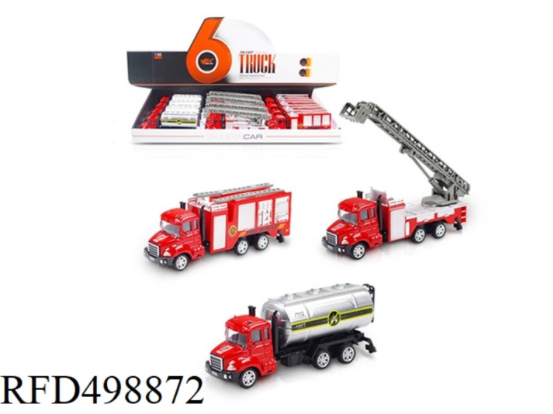 1:66 REBOUND ALLOY FIRE ENGINE (12 UNITS/BOX)