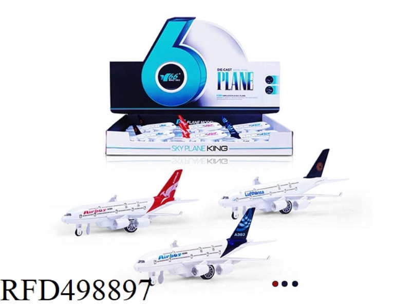 1:280 ALLOY REBOUND AIRCRAFT (6 PCS/BOX)