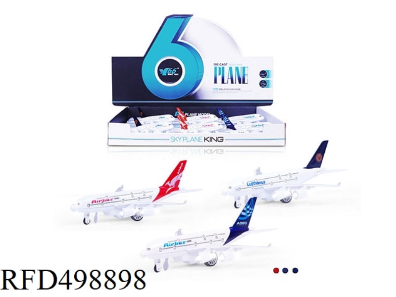 1:280 ALLOY REBOUND AIRCRAFT (6 PCS/BOX)