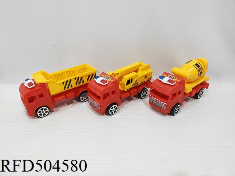 JAI AI THREE YELLOW ENGINEERING CAR IMITATION