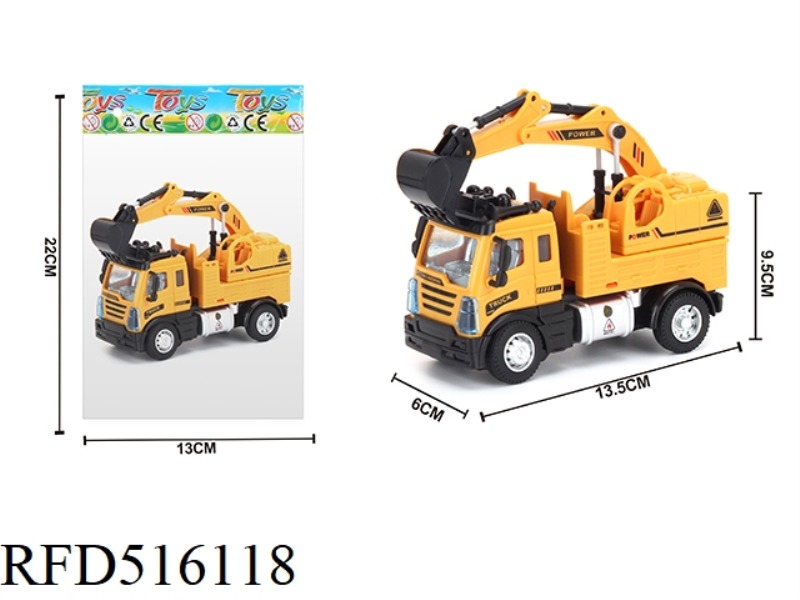 1:64 BACKWARD-LOOKING EUROPEAN EXCAVATOR