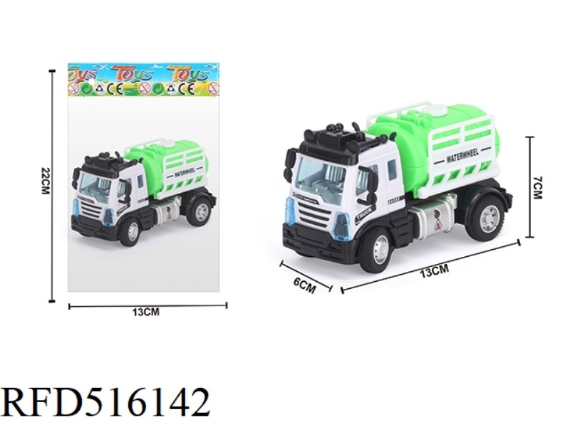 1:64 RETURN EUROPEAN SANITATION AND SUN DRYING WATER TRUCK