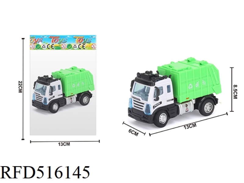 1:64 HUI HUI EUROPEAN GARBAGE TRUCK