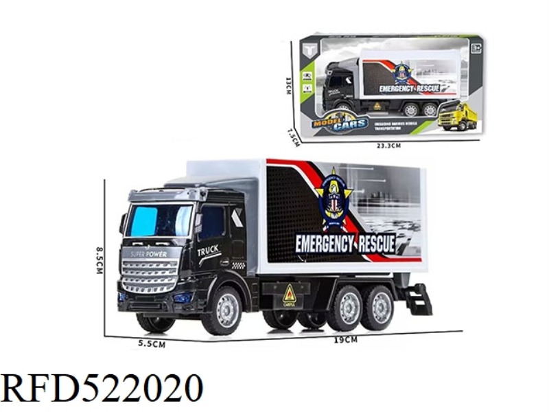LONG AND SHORT HEAD SALVAGE CONTAINER CAR