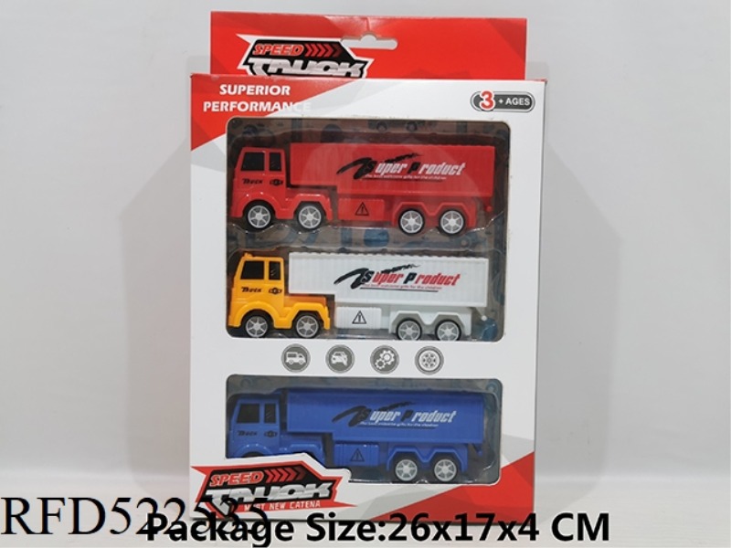 3 TRANG 13 CM BOOMERANG CONTAINER TRUCK