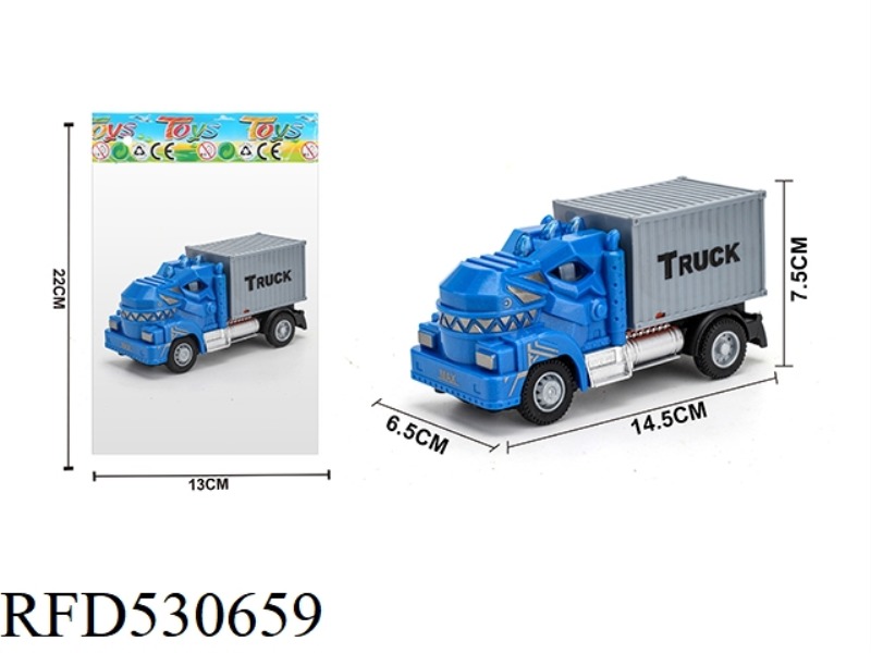 1:64 BOOMERANG MECHANICAL T. REX TRANSPORT CONTAINER CAR