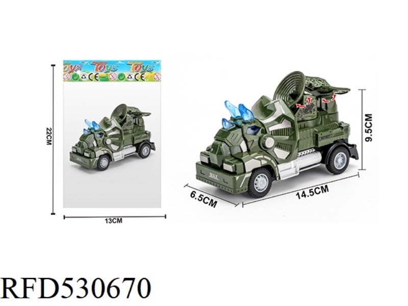 1:64 BOOMERANG TRICERATOPS MILITARY RADAR VEHICLE