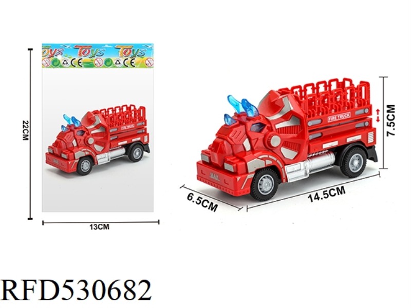1:64 TRICERATOPS BOOMERANG LIFTING FIRE TRUCK