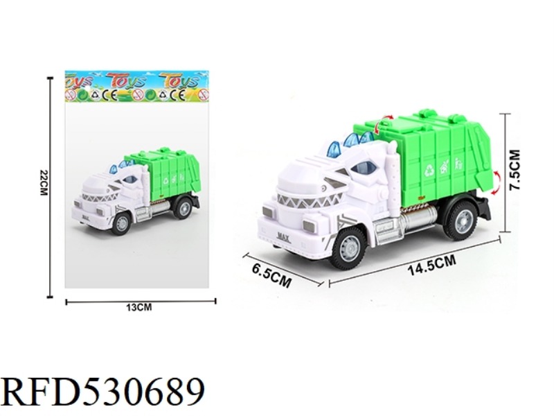 1:64 BOOMERANG MECHANICAL TYRANNOSAURUS REX SANITATION GARBAGE TRUCK