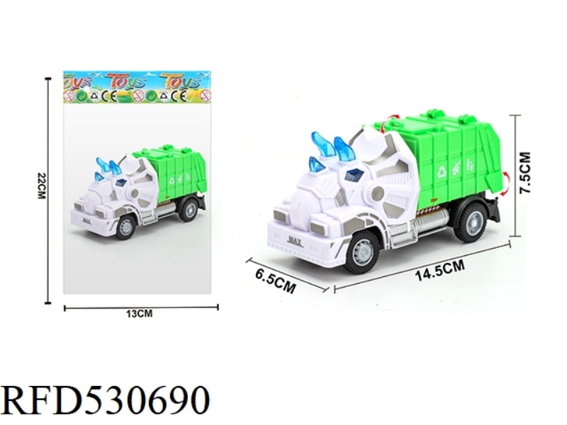 1:64 BOILBACK TRICERATOPS SANITATION GARBAGE TRUCK