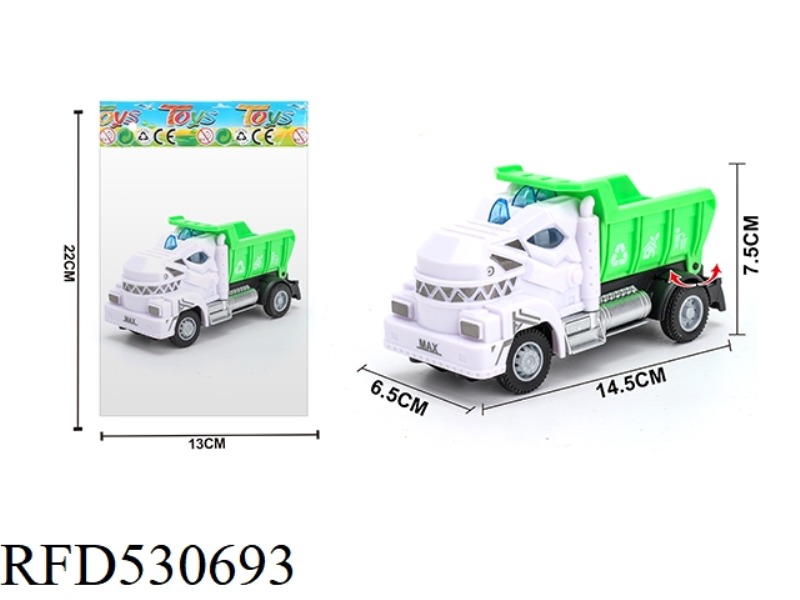 1:64 BOOMERANG MECHANICAL TYRANNOSAURUS REX SANITATION TRUCK