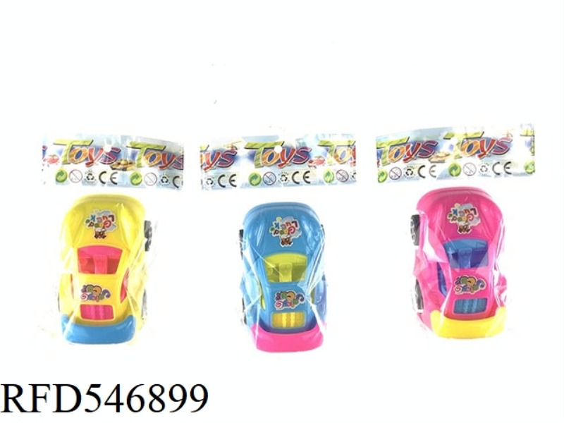 SOLID COLOR PULL BACK CARTOON CAR