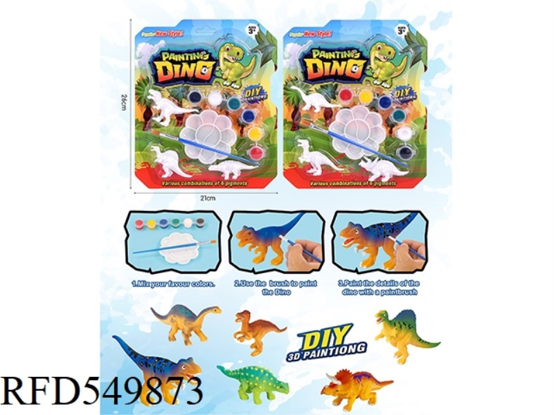 DIY PAINTED MINI DINOSAURS