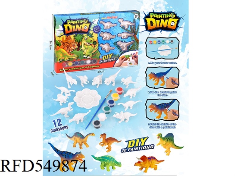 DIY PAINTED MINI DINOSAURS