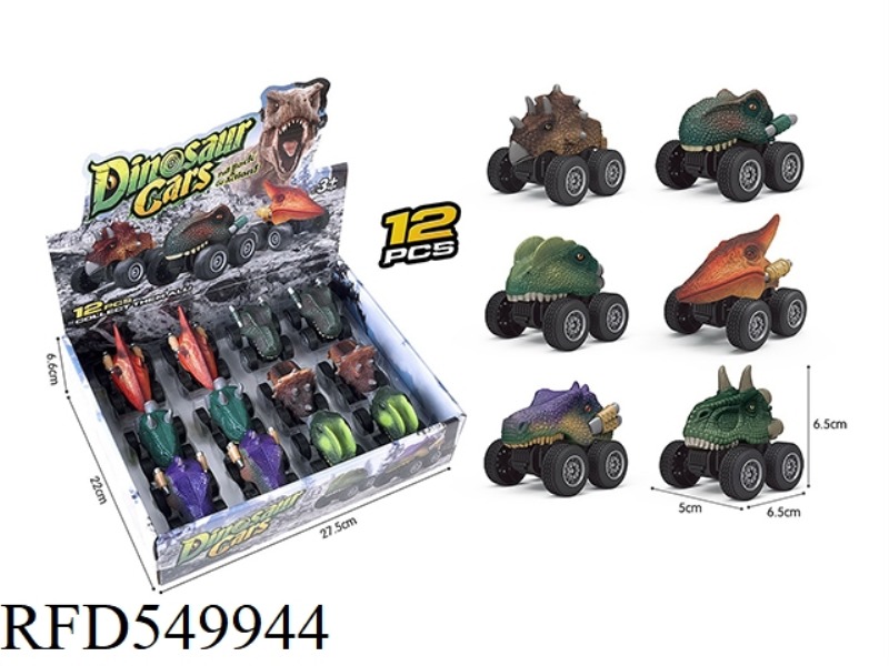 JURASSIC DINOSAUR RACER 12PCS