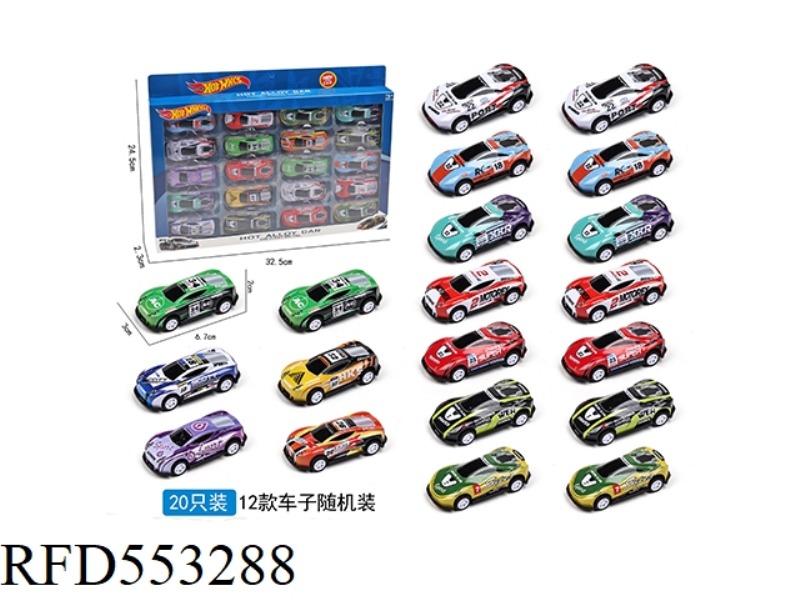 WARRIOR TIN RACING CAR (20 PACK)