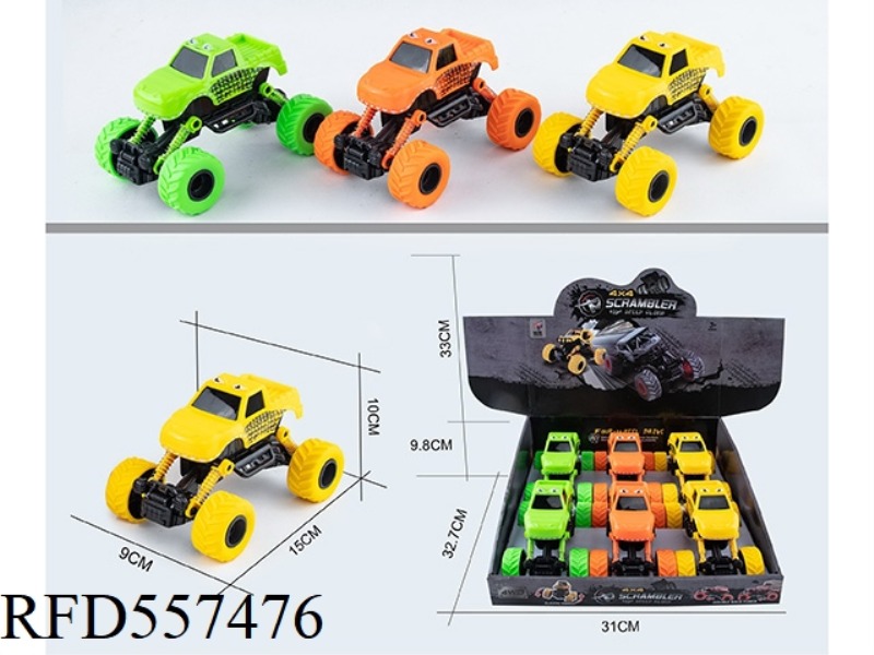 DUAL PULL-BACK CLIMBING SUV 6PCS