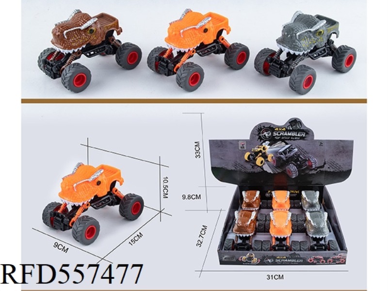 DUAL PULL-BACK CLIMBING SUV 6PCS