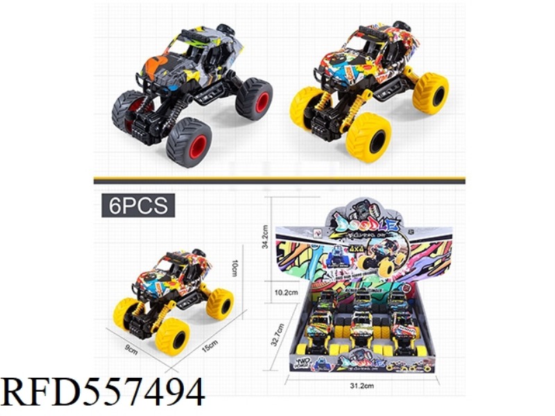 DUAL COMEBACK GRAFFITI SUV 6PCS