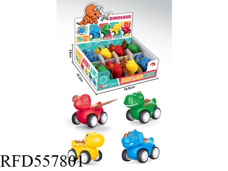 8 PULL-BACK DINOSAURS/BOX