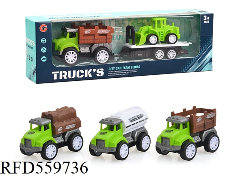 PULL-BACK FARMER'S CAR