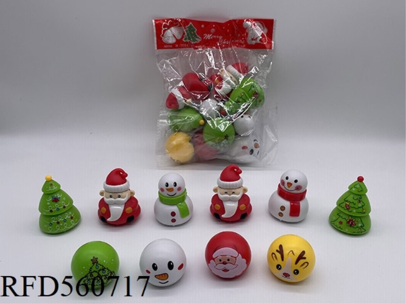 CHRISTMAS BOOMERANG (SANTA CLAUS, SNOWMAN, CHRISTMAS TREE, ROUND FACE BALL)