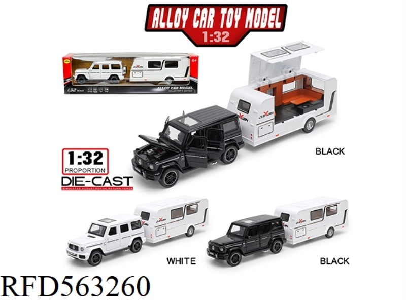 1: 32 ALLOY RETURN MERCEDES BENZ G63 WITH RV