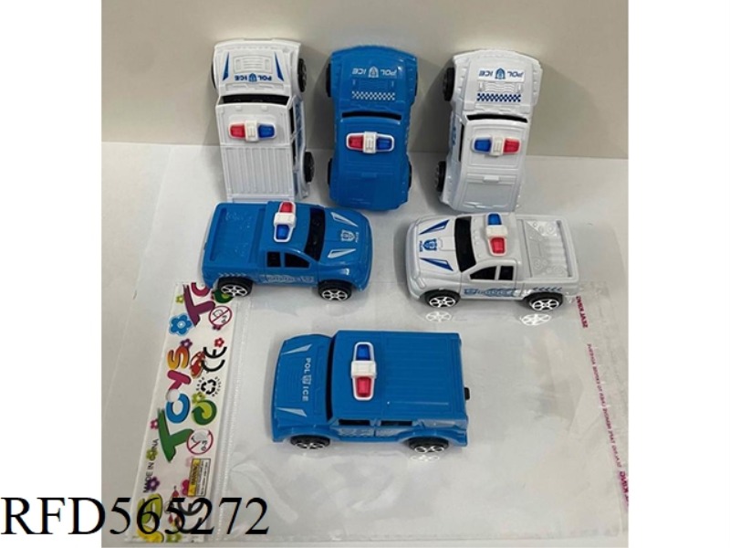 3 2-COLOR COMEBACK POLICE CARS