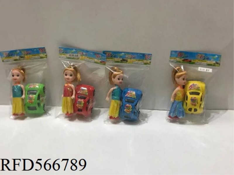 3-INCH BARBIE WITH POWER CAR