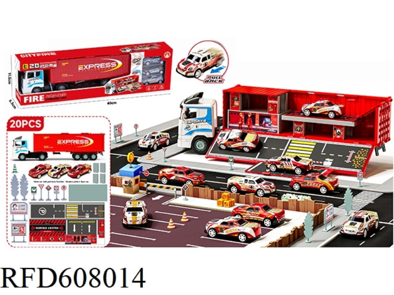 STORAGE OF FIRE CONTAINER TRUCKS
