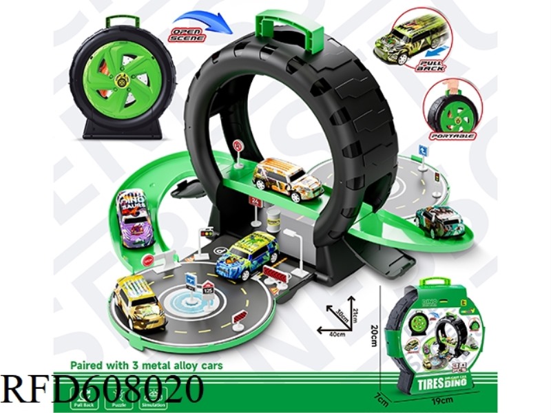 PUT AWAY THE WHEEL SCENE DINOSAUR
