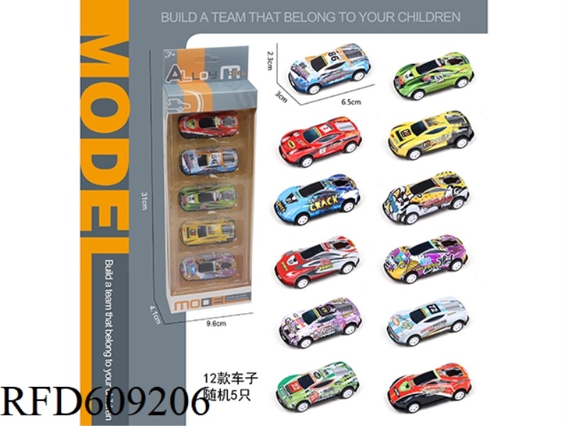 5 ONLY LOADED BOOMERANG IRON SPORTS CAR
