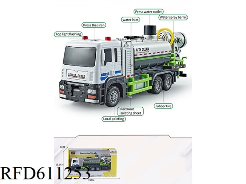 SIMULATION CITY DUST REMOVAL ANTI-HAZE SPRINKLER CAR