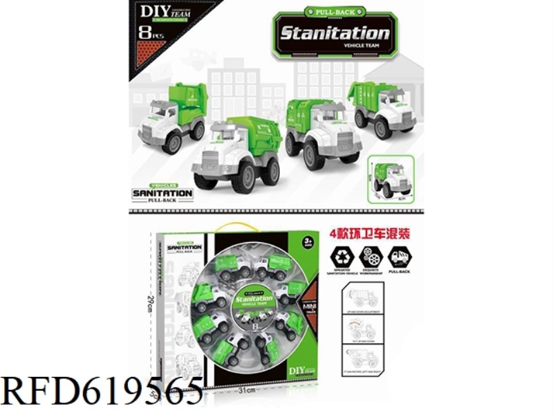 SIMULATION MODEL RETURN SANITATION CAR GIFT BOX