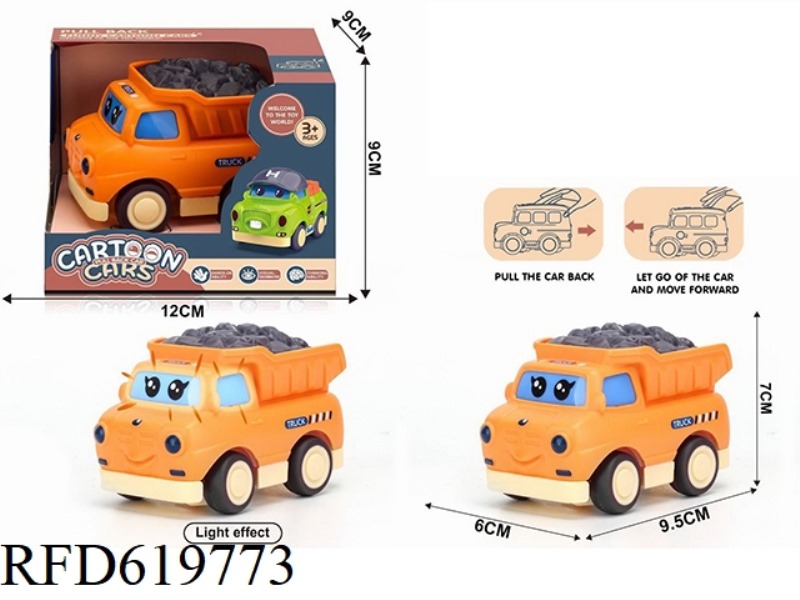 PULL BACK CARTOON MINE CAR
