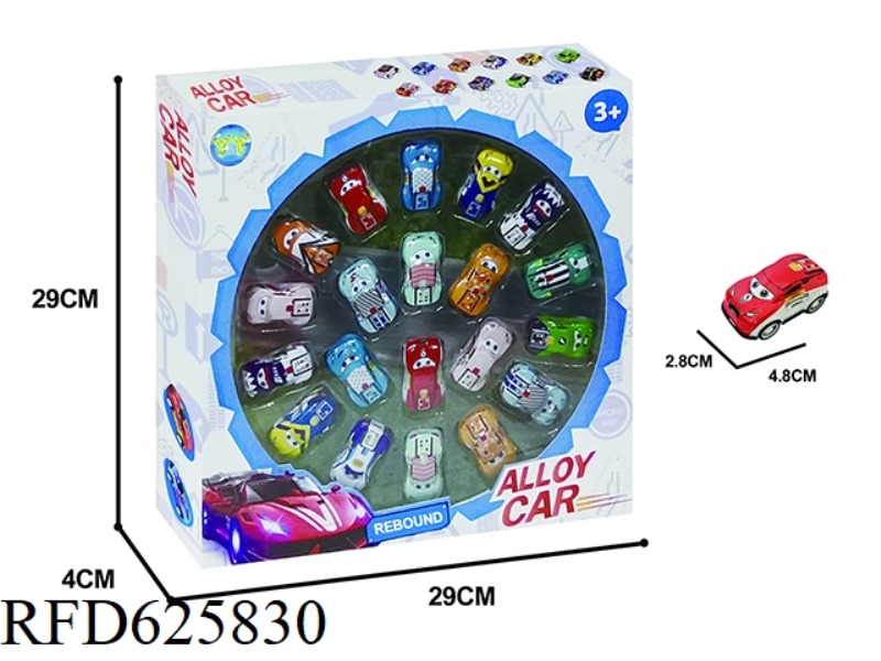 4.8 PULL-BACK IRON TRUCK (CARTOON CAR 20PCS)