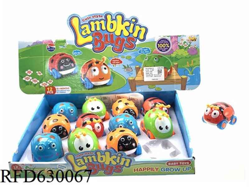 DOUBLE PULL BACK CARTOON CAR 12PCS