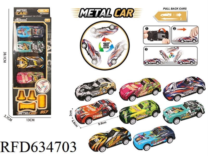 PULL-BACK AUTO JUMP ALLOY CAR
