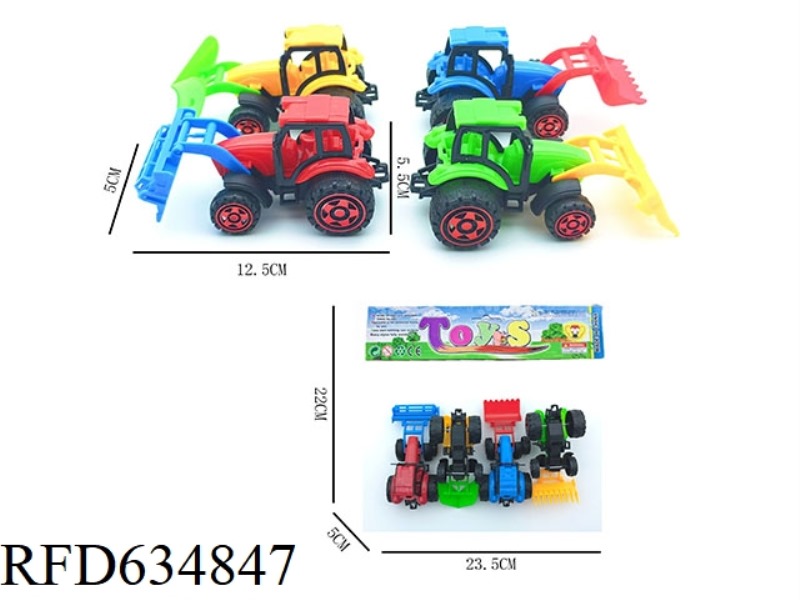 PULL-BACK FARMER'S CAR