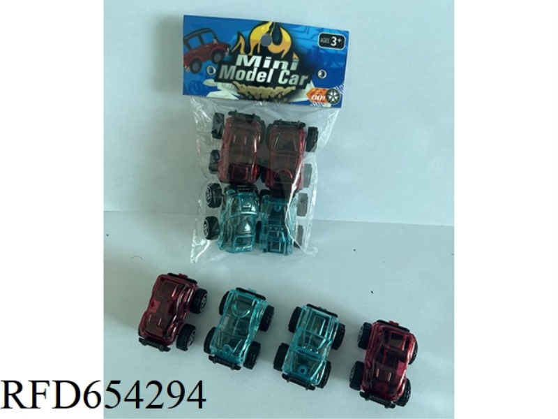 4P OFF-ROAD MOUNTAIN BIKE PULL-BACK CAR