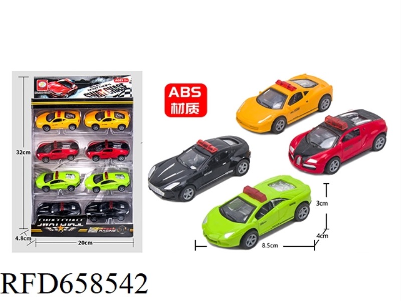 PULL-BACK SIMULATION POLICE CAR (8 ONLY)