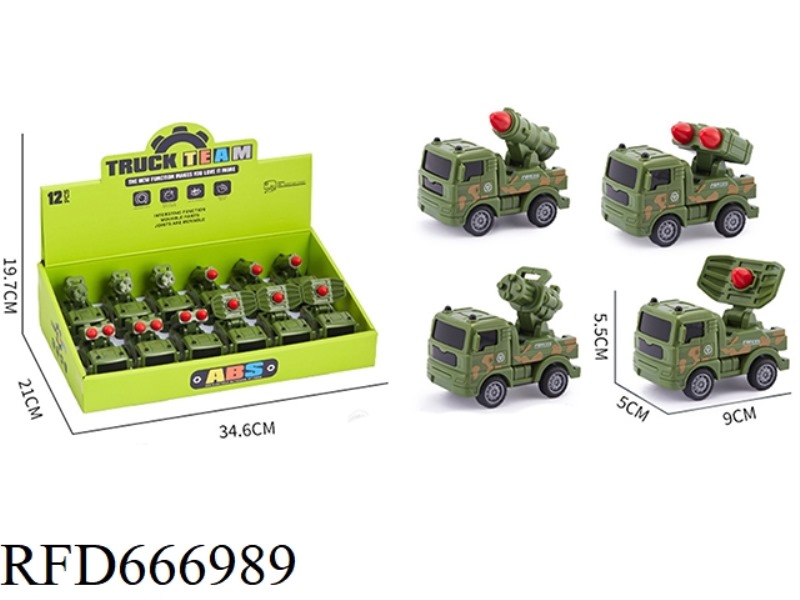 12 PIECES OF HUILI MILITARY GREEN