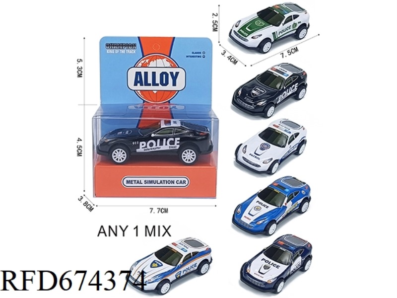 HUILI TIN POLICE CAR