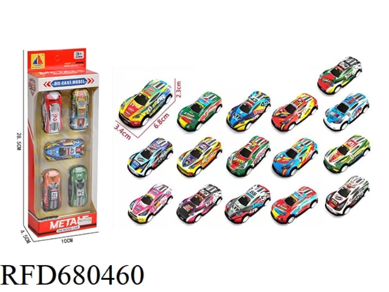 1:64 IRON SHEET REBOUND RACING CAR MODEL