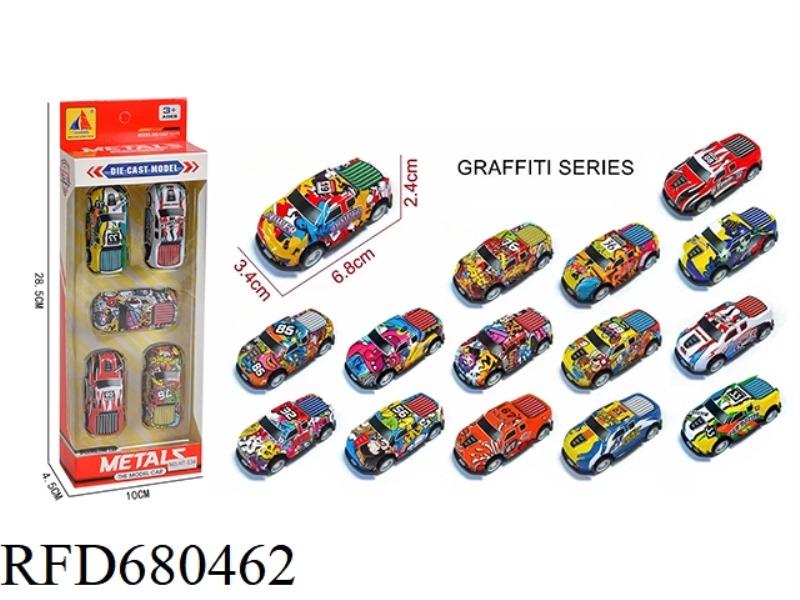 1:64 IRON SHEET REBOUND RACING CAR MODEL