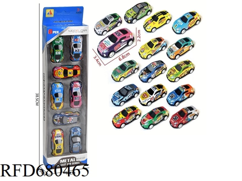 1:64 IRON SHEET REBOUND RACING CAR MODEL
