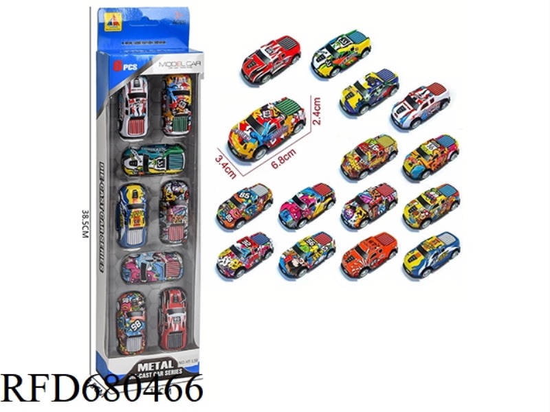 1:64 IRON SHEET REBOUND RACING CAR MODEL